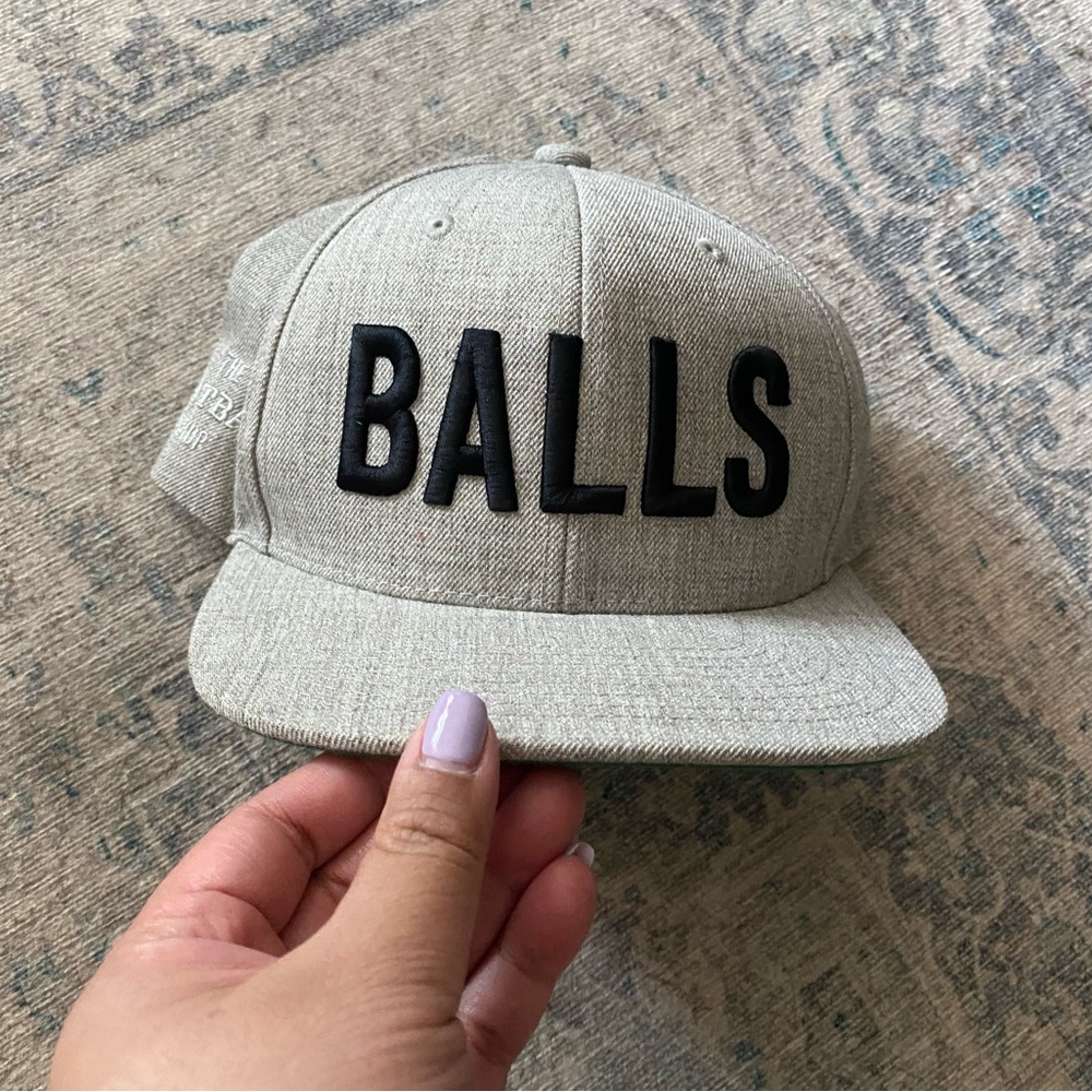 The Meatball Shop Hat with Black Embroidery